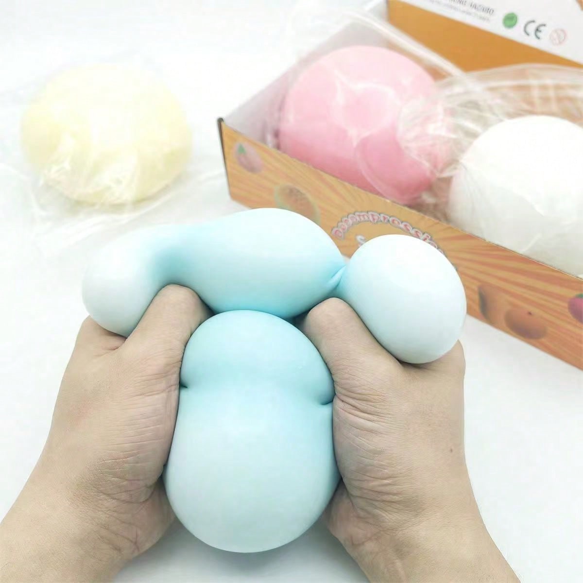 Party Games Steam - Steamed Bun Squeeze Toy With Music,