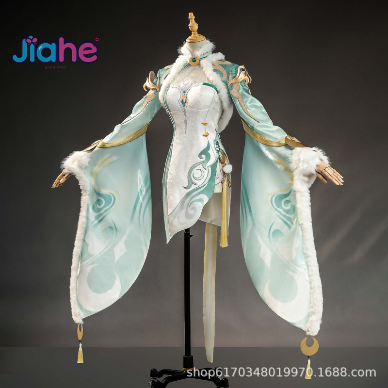 Party Games New - Game Genshin Impact Zibai Cosplay Costume