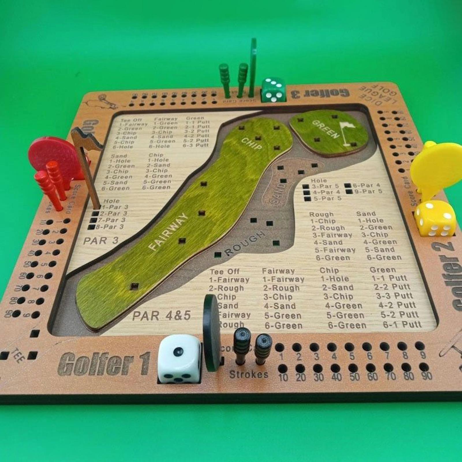 Golf Dice Game Wooden Challeng - đánh giá và giá Party Games Console