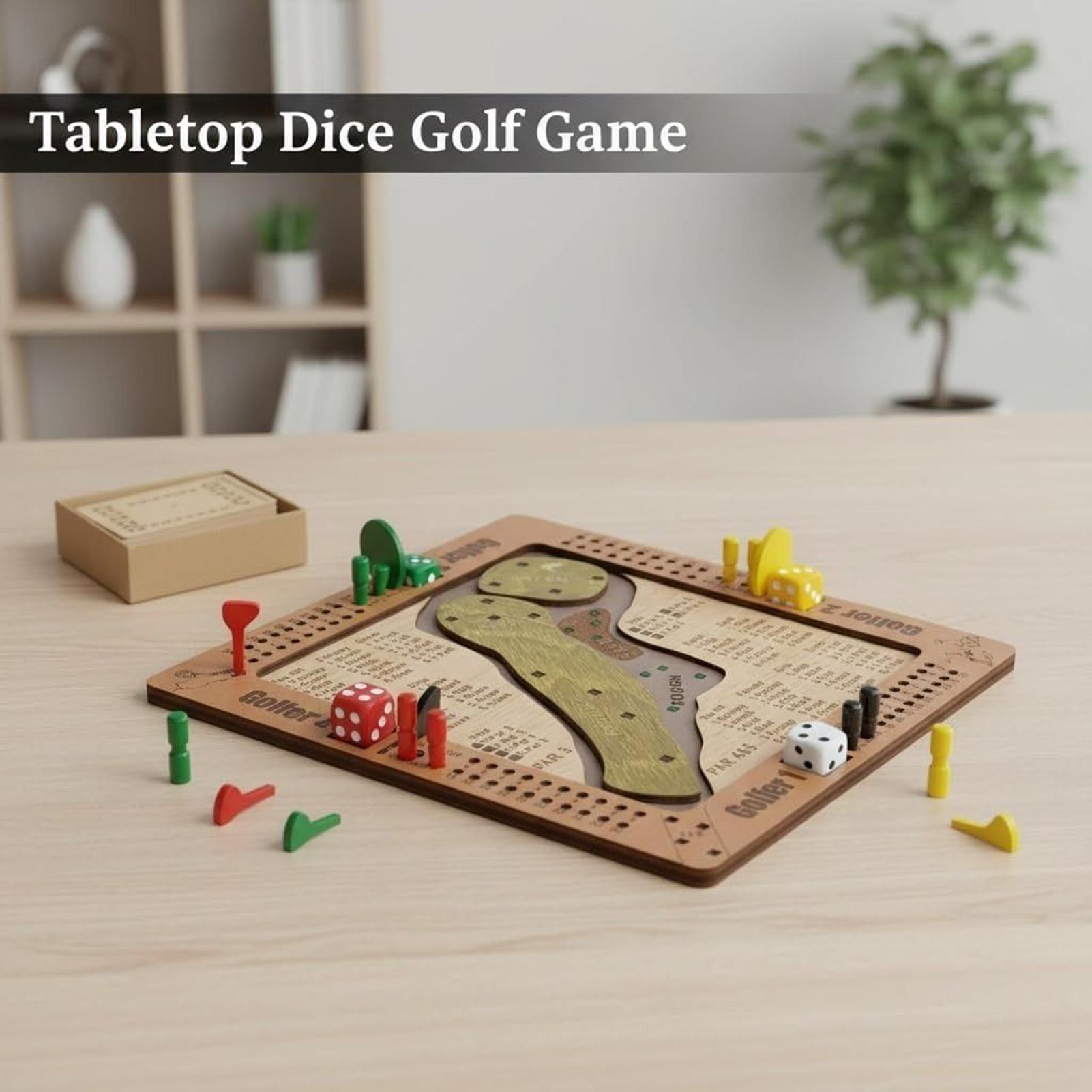Golf Dice Game Wooden Challeng - đánh giá và giá Party Games Console
