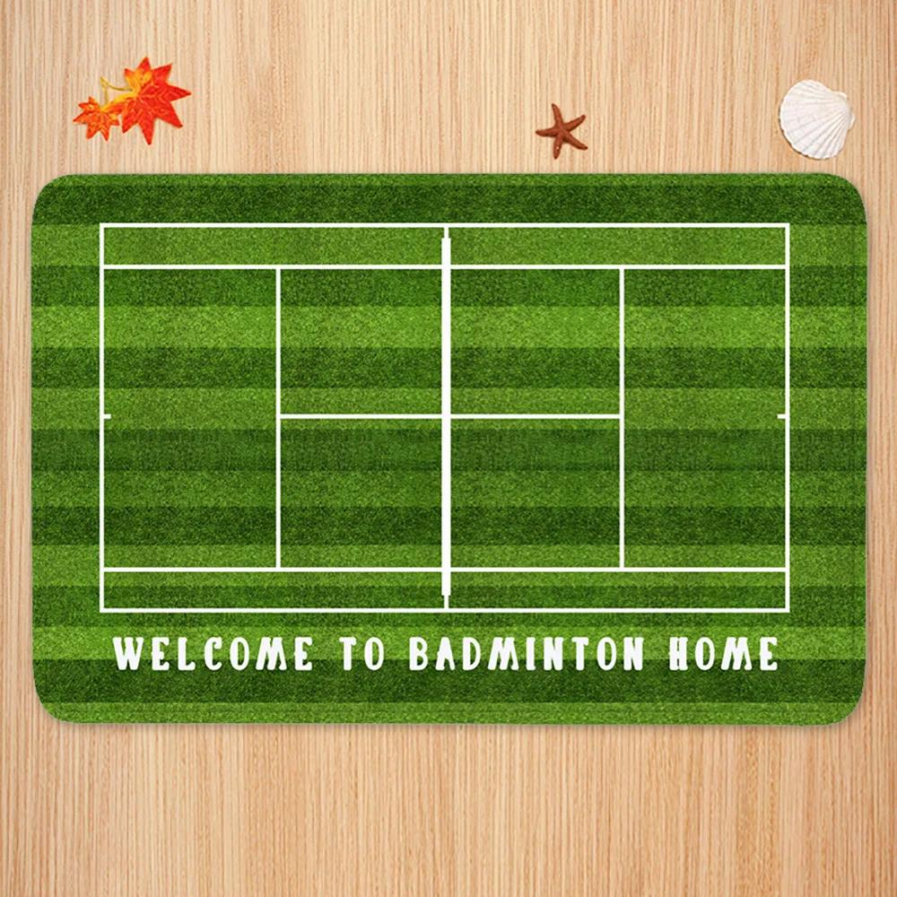 Sports Theme Carpet Mat Tennis - đánh giá và giá Badminton Set Garden