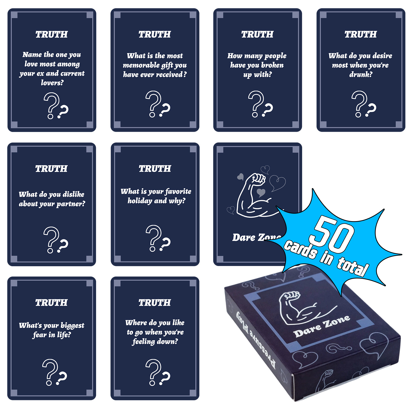 50Pcs Party Game Cards for Adu - đánh giá và giá Party Games Questions For Adults