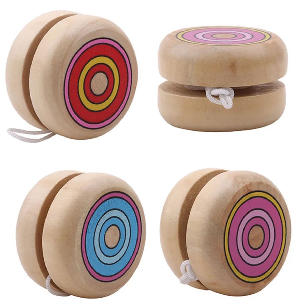 2pcs Wooden Circular Yo-Yo Bal - đánh giá và giá Party Games Physical