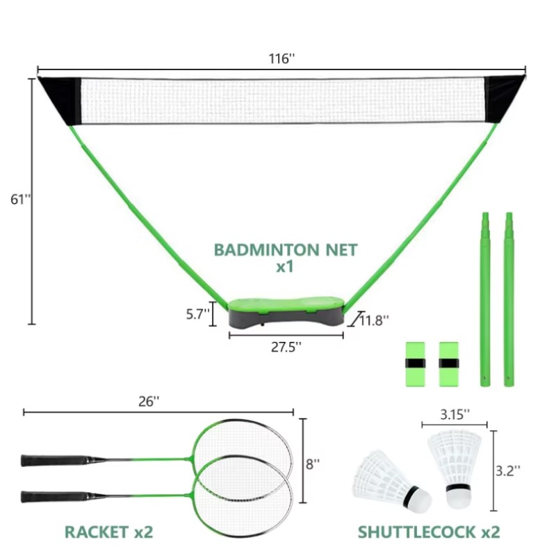 High-Quality Garden Sports Por - đánh giá và giá Badminton Set Garden