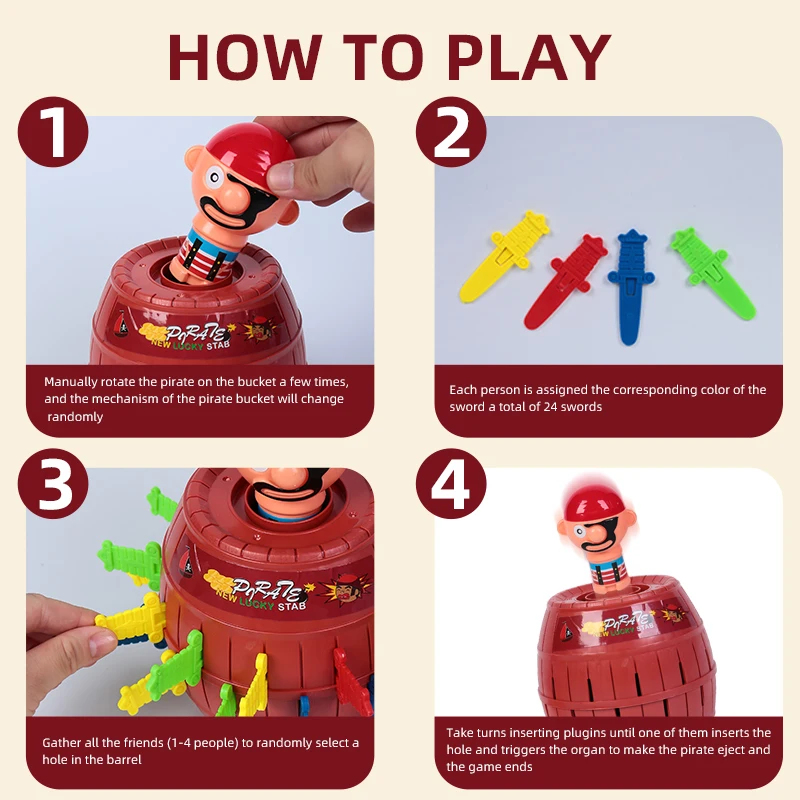 Funny Prank Toy Set Pirate Buc - đánh giá và giá Party Games 15 In 1