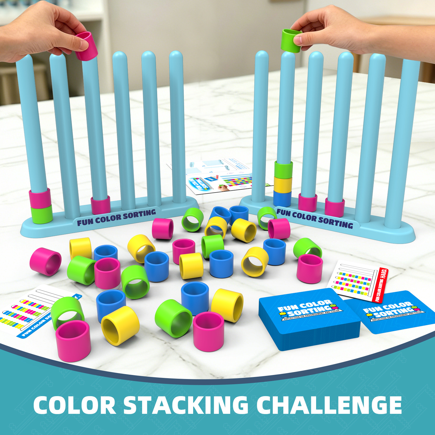 Color Stack Challenge Game-Fas - đánh giá và giá Quick Games Party