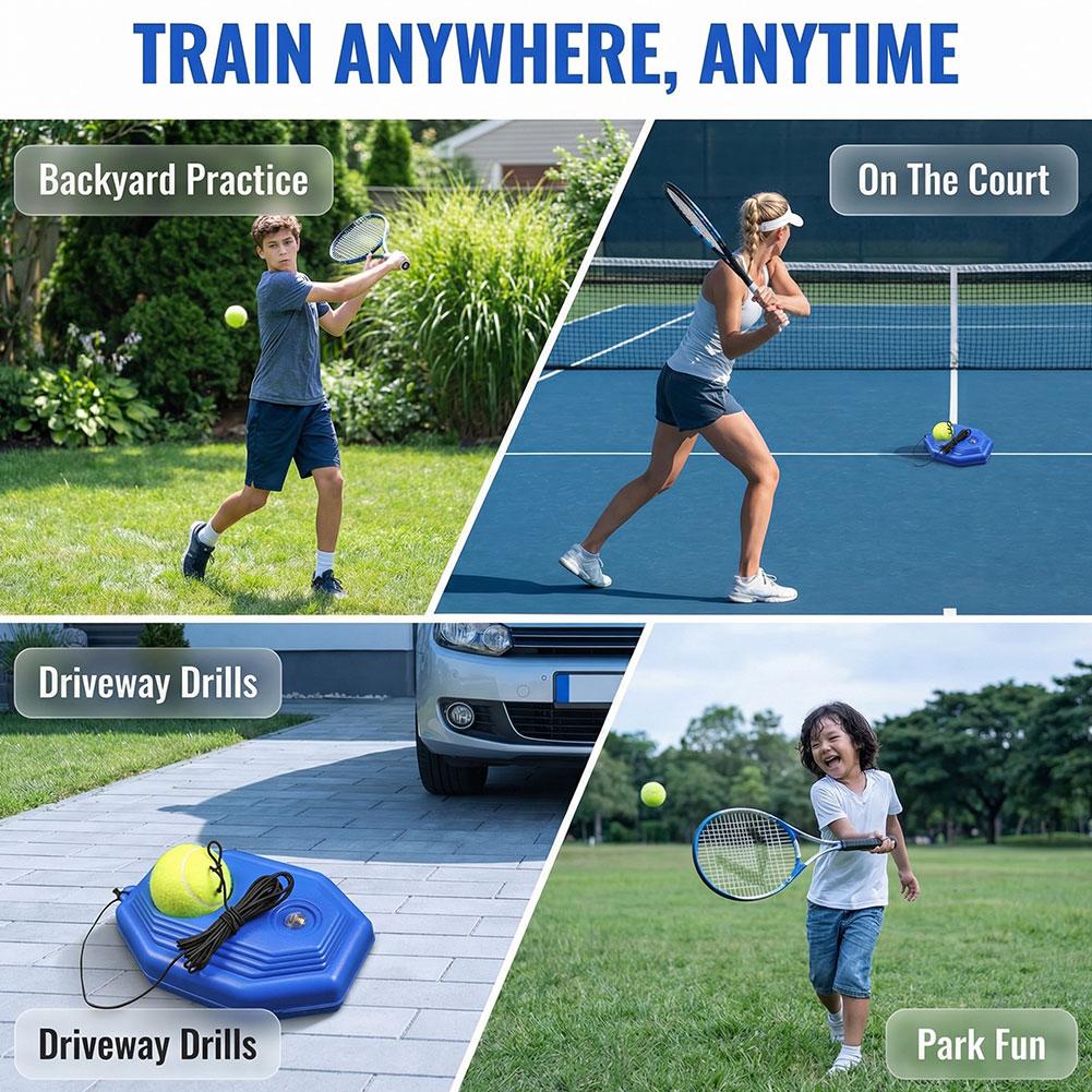 Tennis Trainer Baseboard Set w - đánh giá và giá Badminton Set Garden