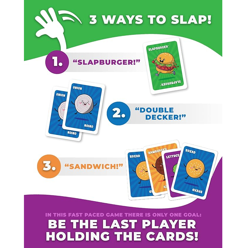 Slapburger Card Game – Fast-Pa - đánh giá và giá Quick Games Party