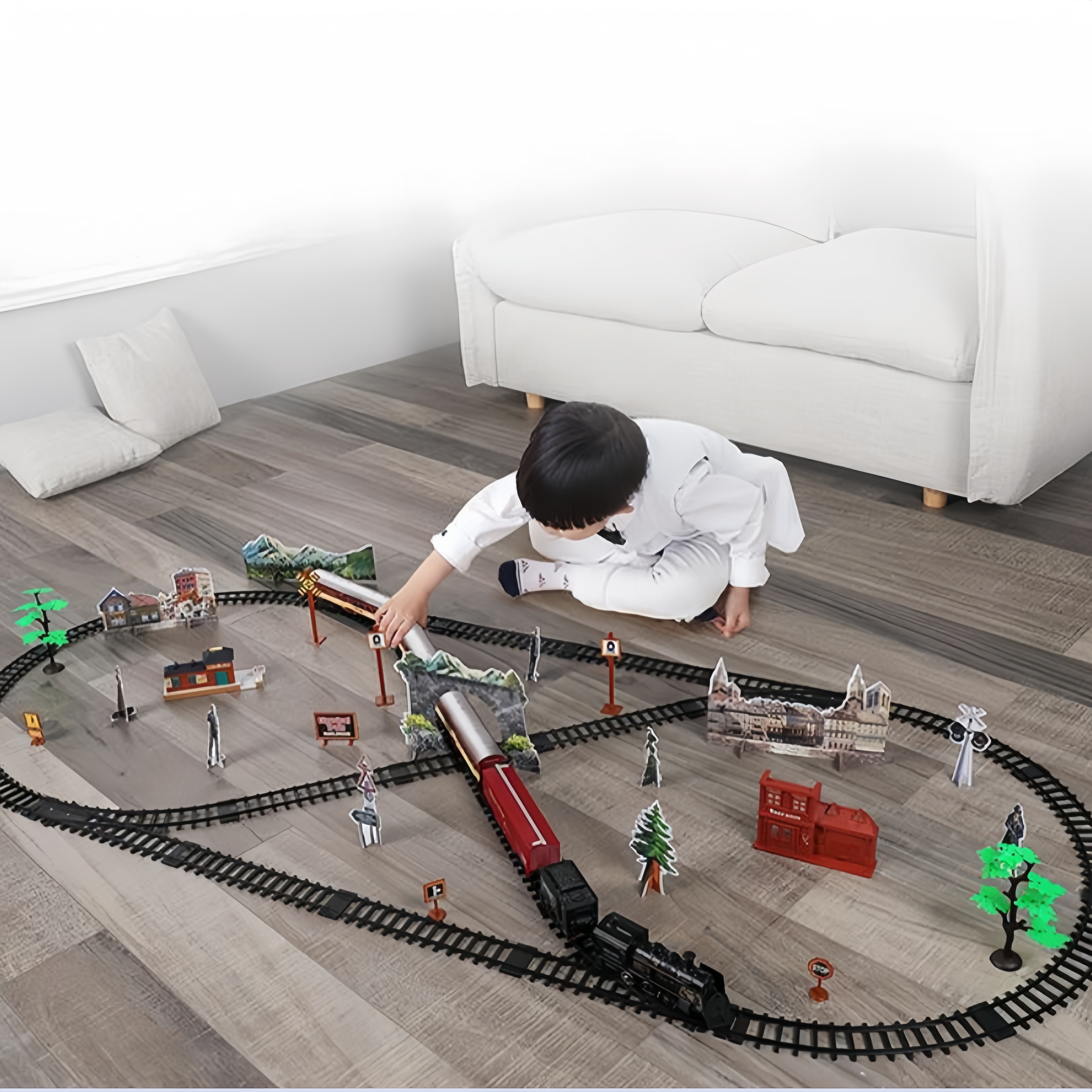 Kids Electric Steam Train Toy  - đánh giá và giá Party Games Steam