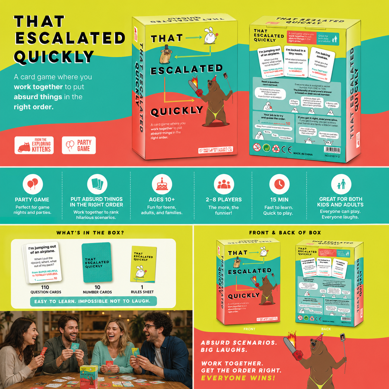 That Escalated Quickly Card Ga - đánh giá và giá Party Games Questions For Adults