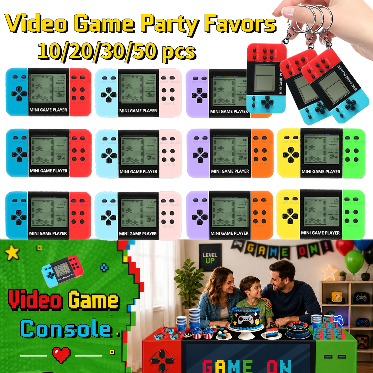 10-120pcs Kids Mini Handheld G - đánh giá và giá Party Games Console